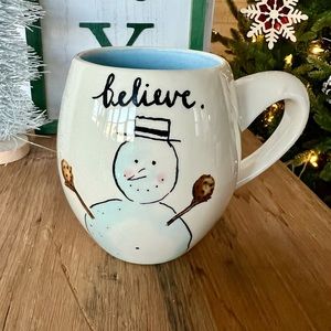 Rae Dunn | Christmas 2018 Believe Snowman Mug